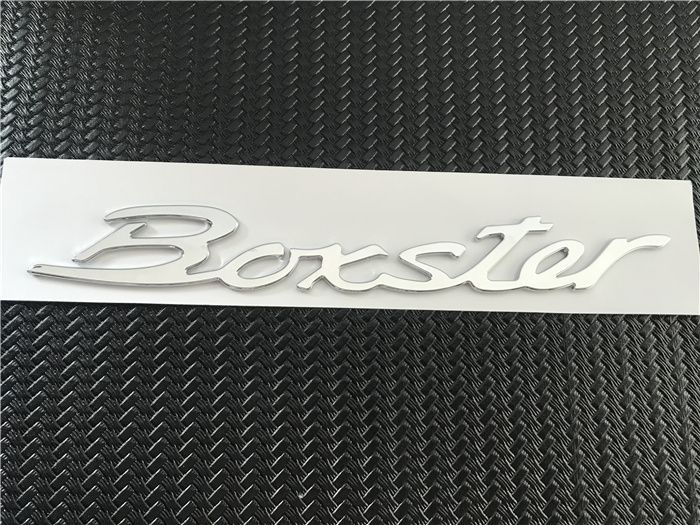 Porsche 718 Boxster T emblem, Cayman S emblem, GTS rear emblem, English lettering emblem, modification