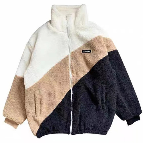 Lambskin Cotton Coat for Men - Winter Thick Collar Loose Cotton Padded Jacket, Hong Kong Style Trend Brand Casual Student Warm Stylish Outerwear