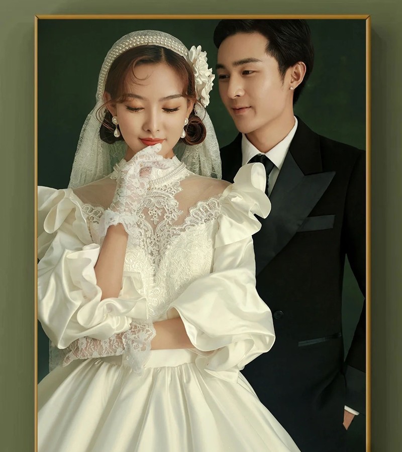 Korean elegant short white thin gloves for bride