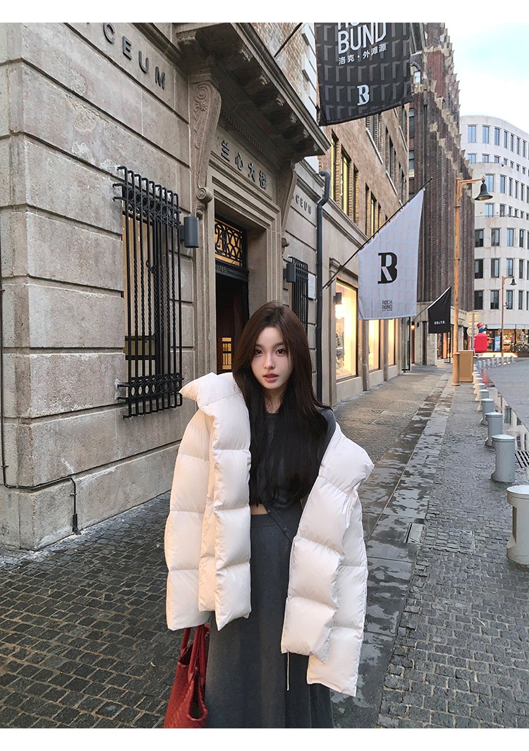 New Candy Color Down Cotton Padded Jacket Women Coat Korean Chic Puffer Jacket Thick Warm Outerwear Women's Clothes Short Parkas