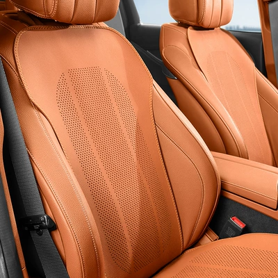 Seat cushion, seat cover — Surround Seat Cushion, Seven-Seater Universal - ideal-orange-one-piece-of-backrest-for-front-and-rear-rows