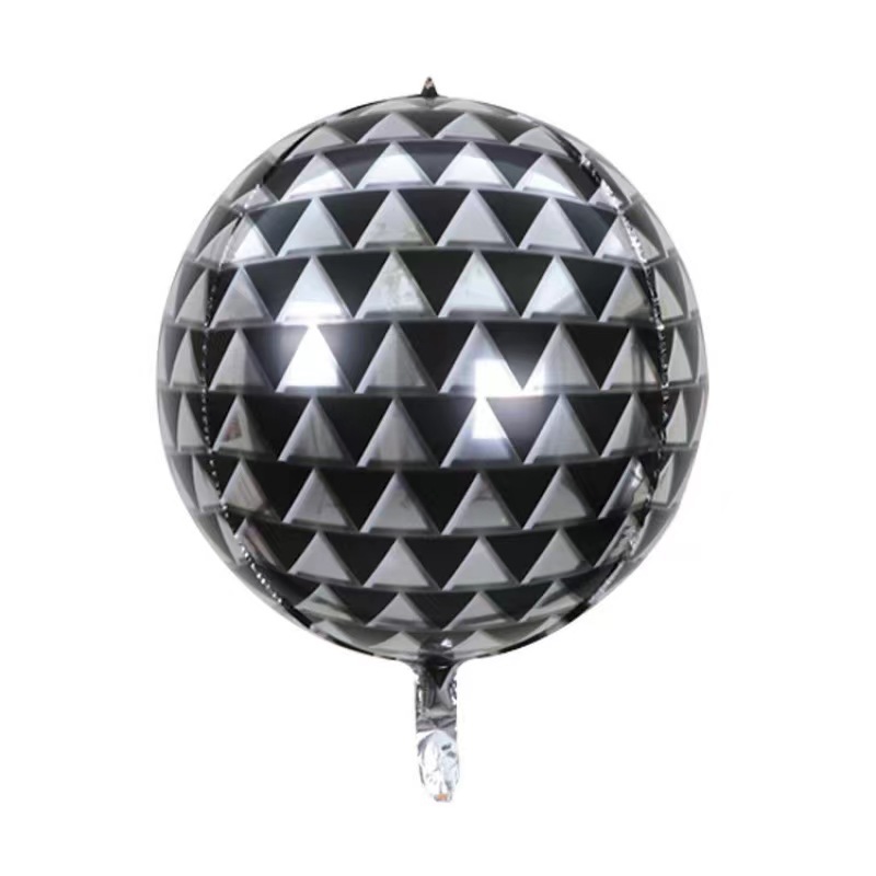 22 pulgadas Disco 4D Balones de aluminio Balones estéreo Bar Club Atmósfera Decoración Balones de aluminio al por mayor Láser image 13