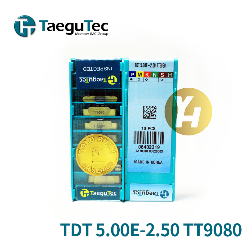 韩国特固克数控槽刀片 TDT 5.00E-2.50 TT9080 切断切槽 涂层