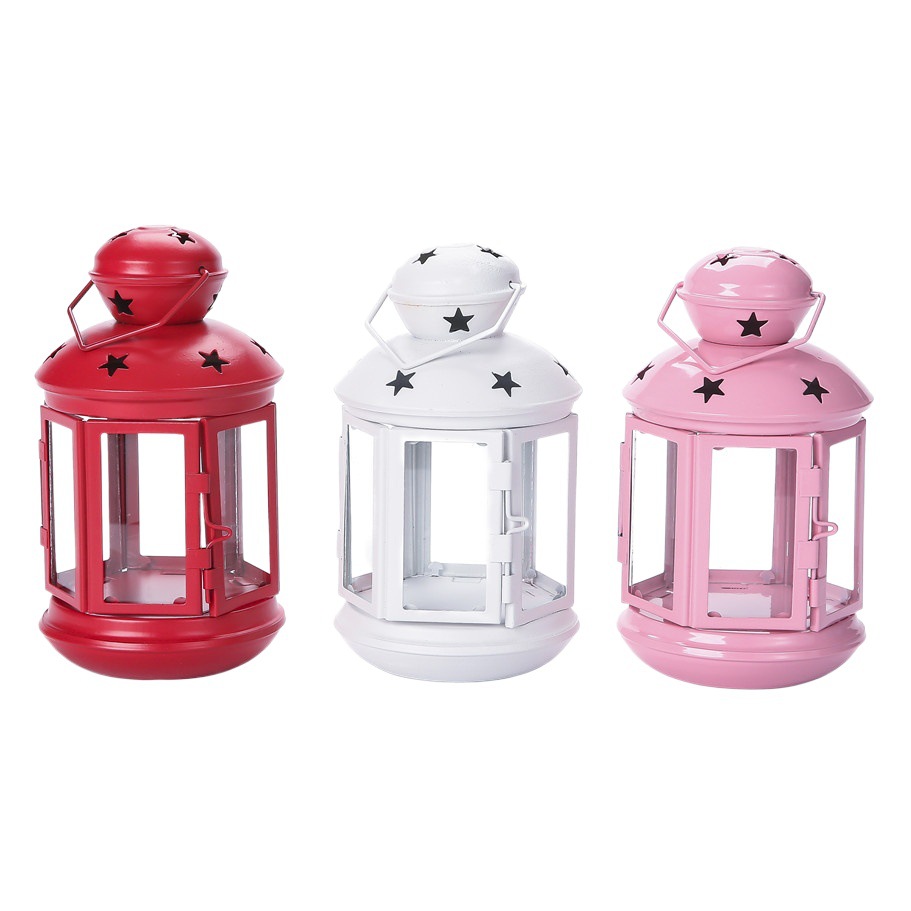 Candelabro de hierro con forma de estrella recortada de estilo europeo, linterna de poni de Navidad, fabricante de adornos DIY, suministro directo, hecho a mano transfronterizo