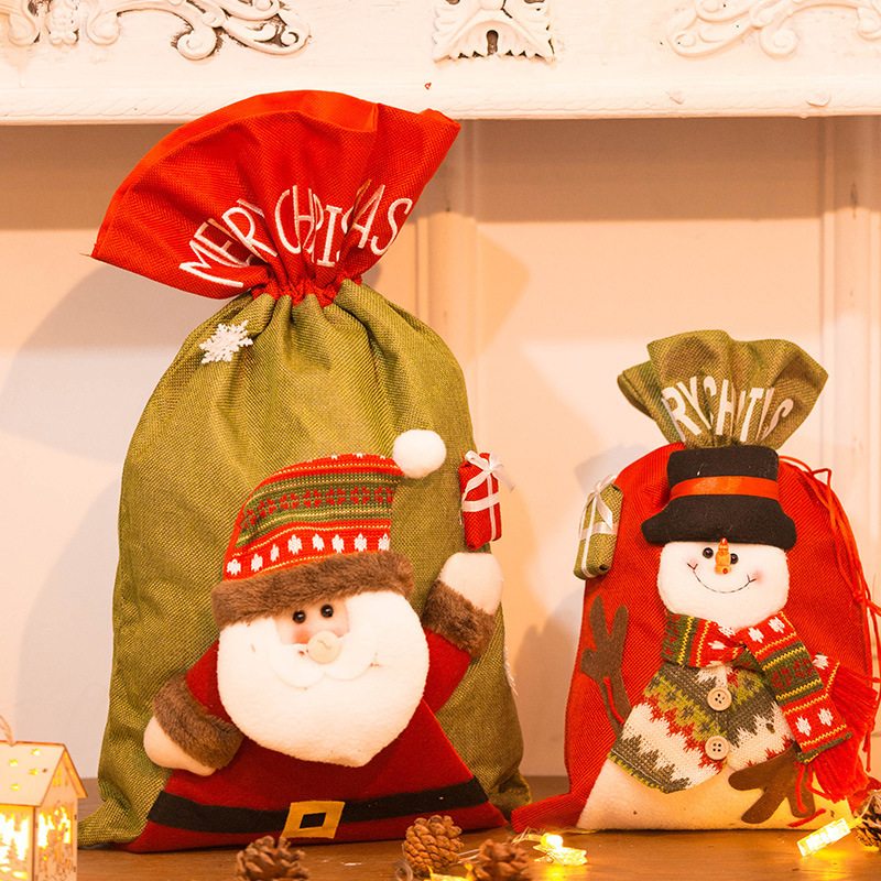 Caja de regalo de manzana de Navidad Nochebuena pequeña bolsa de regalo decoración caja de regalo para niños embalaje de bolsa de regalo
