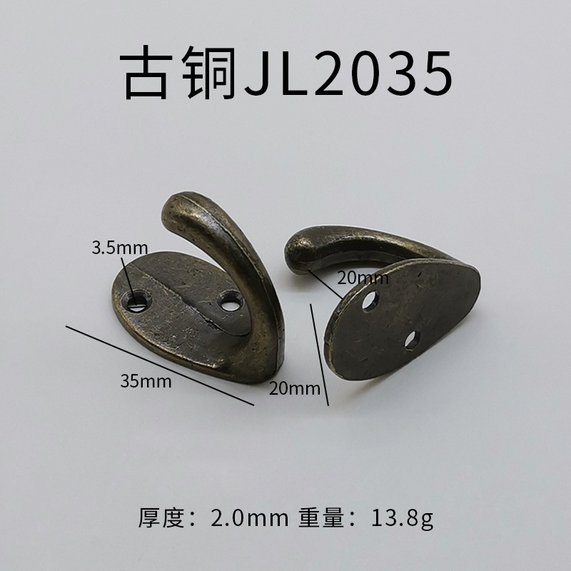 Muebles puerta de cocina trasera gancho pared baño toalla gancho de baño gancho de ropa bronce dorado único