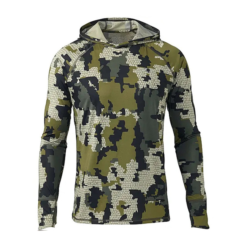 In-Stock Kuiu Outdoor Camouflage Fishing Hoodie, Milk Silk Sun Protection Clothing, Uv Protection, Loose Fit