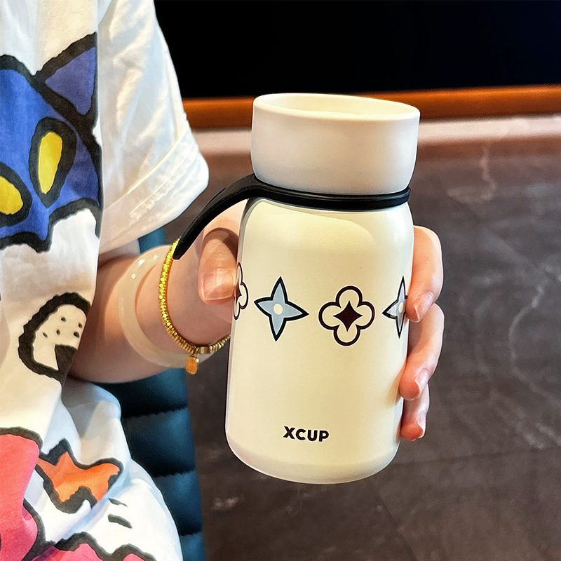 简约保温杯学生上学专用高颜值咖啡杯子女生便携小巧ins风口袋杯|undefined