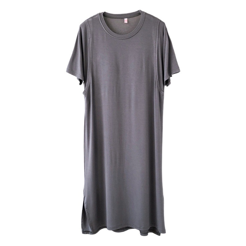 モーデール授乳ワンピース胸パッド付き夏の外着パジャマ