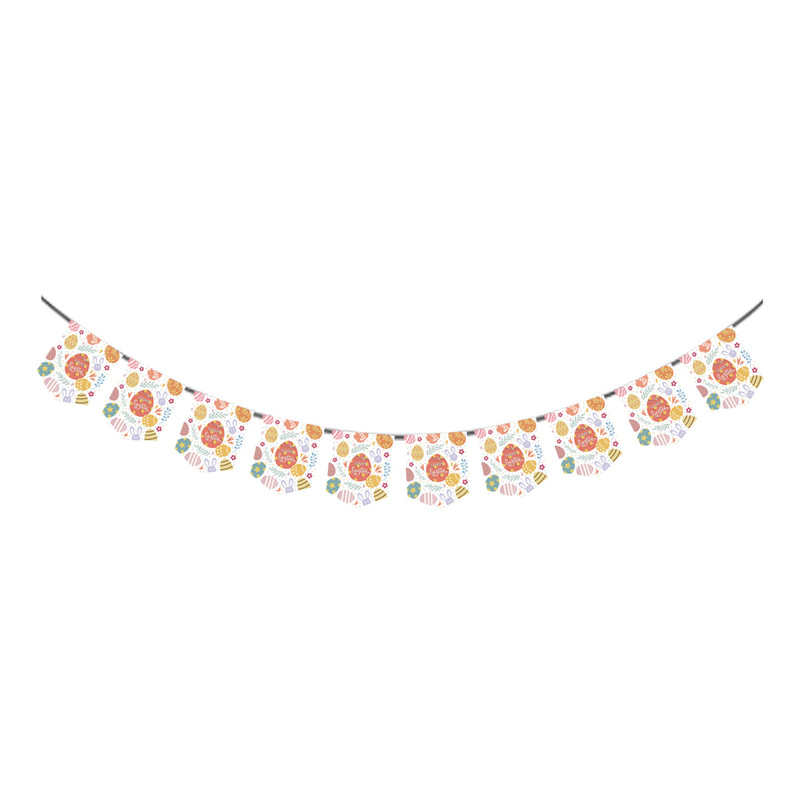 Easter Theme Party Flag Decoration Theme Party Flag Paper Plate Friend Party Decoration Tableware Set