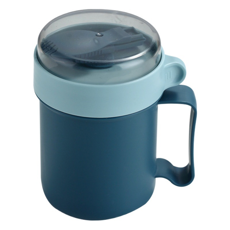 Avena desayuno taza de café taza de sopa taza con tapa leche horno de microondas al aire libre vajilla infantil fábrica al por mayor de verano