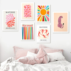 Matise Abstract Decorative Painting Core Living Room Sofa Background Wall Poster Uncommon Art Minimalist Creative Wall Art