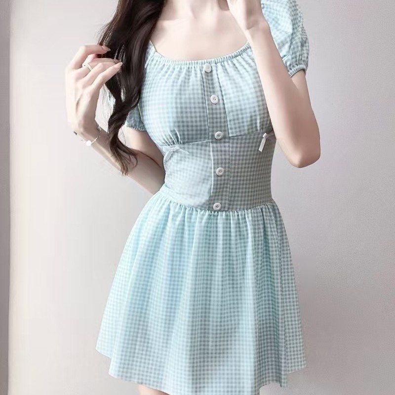 2026 New Women's Winter Hot Spring One-Piece Conservative Slimming Tummy-Covering Fresh Waist-Cinching Swimsuit