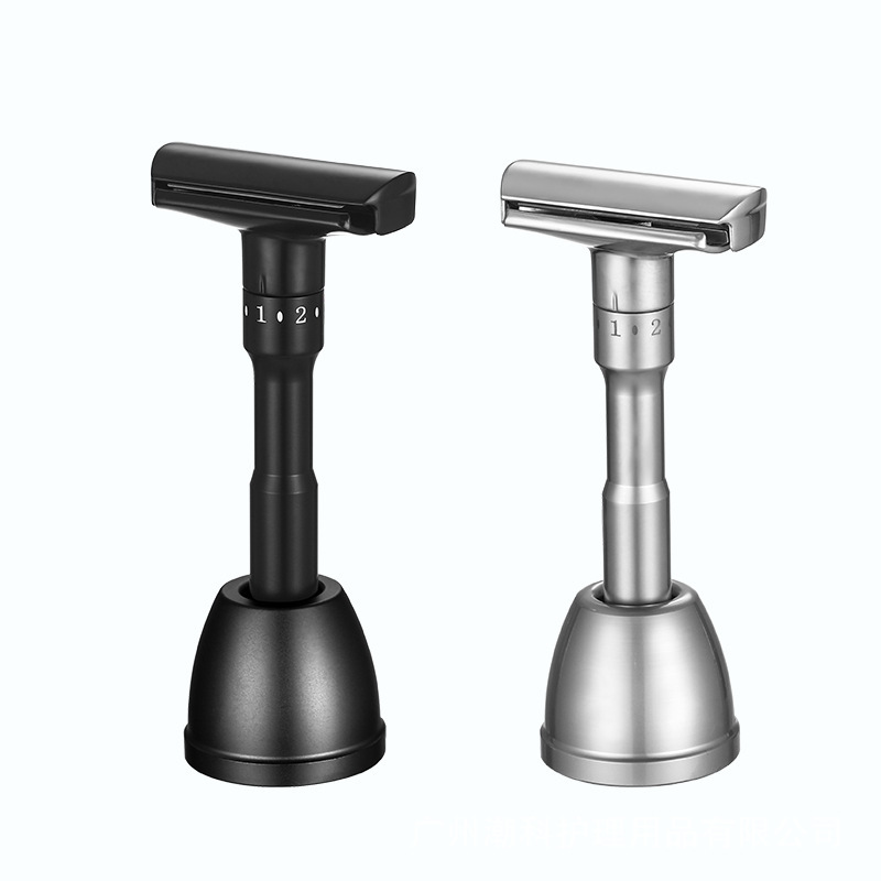 T-Type Safety Razor Manual Razor Zinc Alloy Men's Old-Fashioned Razor Shaving Razor Cross-Border