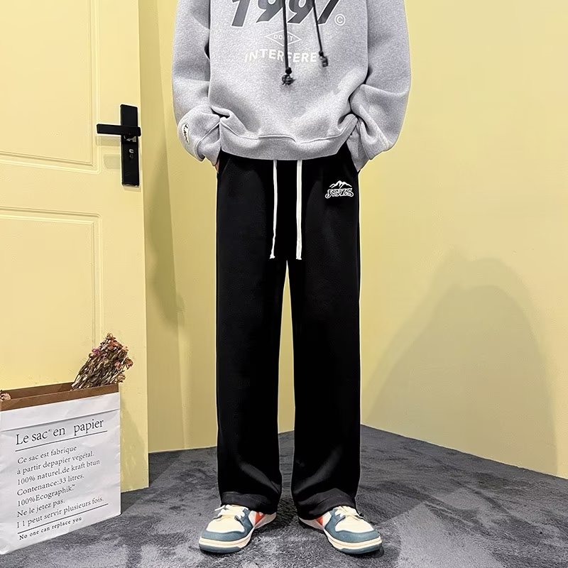 2023 primavera y otoño sueltos pantalones casuales pantalones cortos de los hombres de moda Pantalones rectos nueva llegada para hombres