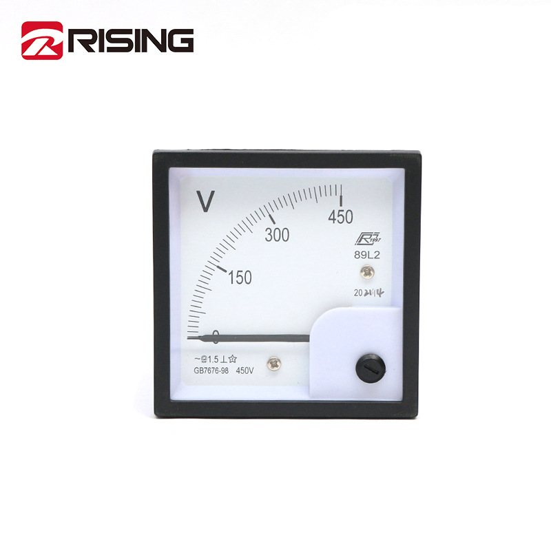 供应方形指针式交流电压表 89L2 0-450V 指针式电压测量仪表