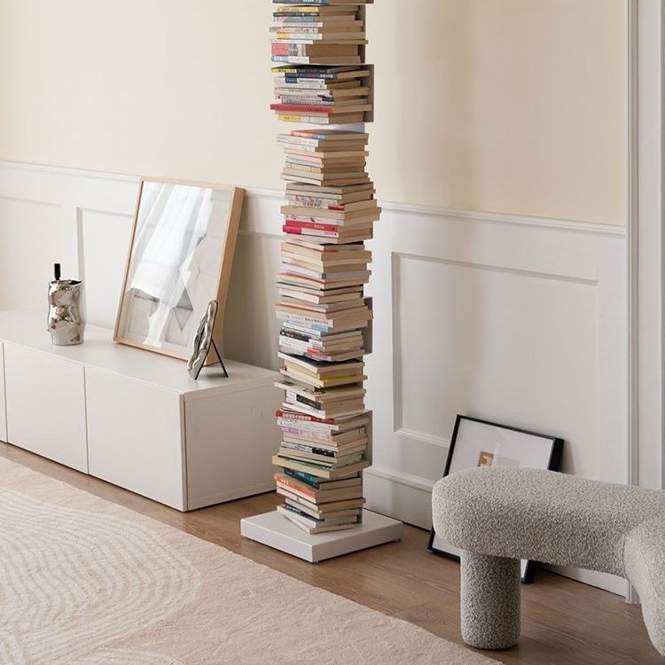 Invisible Bookshelf Floor-Standing Internet Celebrity Living Room Iron Corner Bookcase Modern Simple Three-Dimensional Hidden Ins Storage Rack