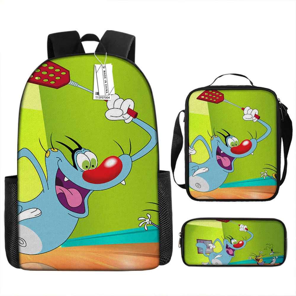 (Cross-border trading), cartoon backpack, capacious set, 3 piece set