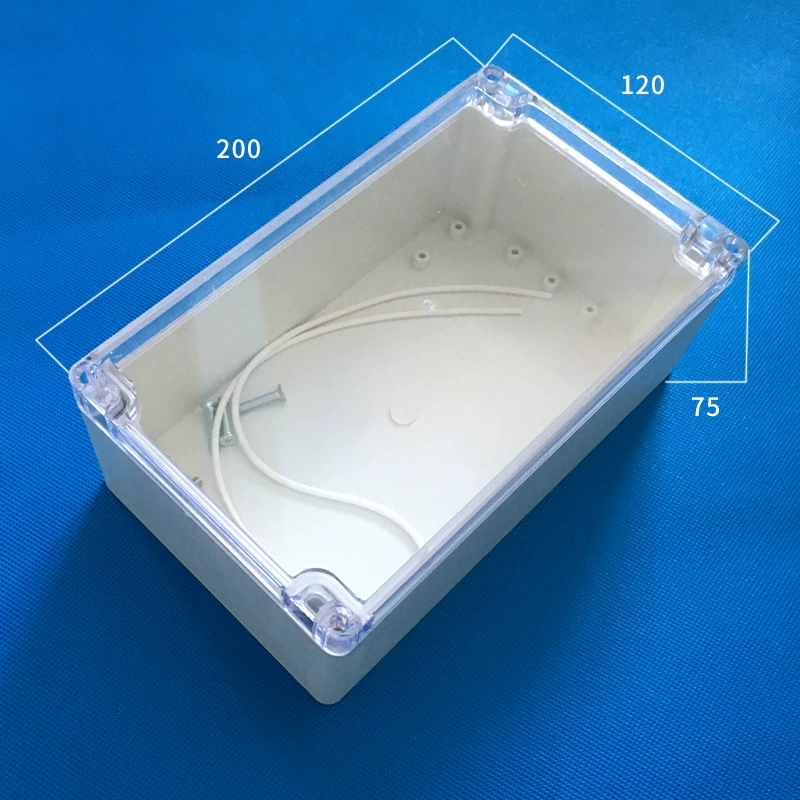 Пластиковый водоустойчивый распределительный ящик Ф1Т распределительной коробки лампы коробки распределения силы распределительной коробки на открытом воздухе: 200*120*75