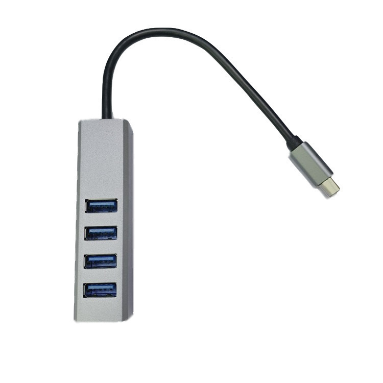 usb3.0 splitter extender type-c mobile phone laptop one drag four hub hub with power supply