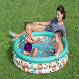 Bestway 51226 三环水池 儿童充气戏水池 游泳池玩具池沙球球池