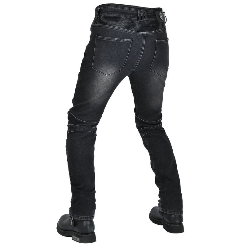 Volero motocicleta jeans hombres vintage motocicleta montar pantalones invierno lana-forrado caliente a prueba de viento carreras anti-caída Pantalones