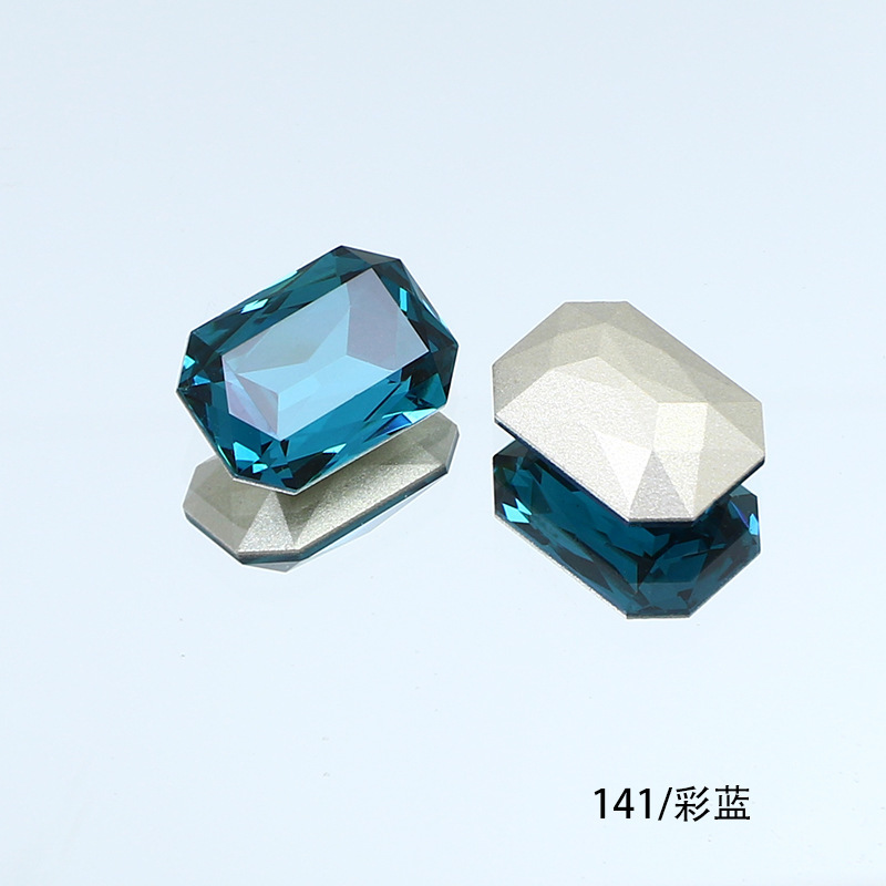 東洲クリスタル14*10長方形八角形ネイルアート尖底ラインストーンK9ガラスラインストーンDIY装飾品アクセサリー衣料品材料|undefined