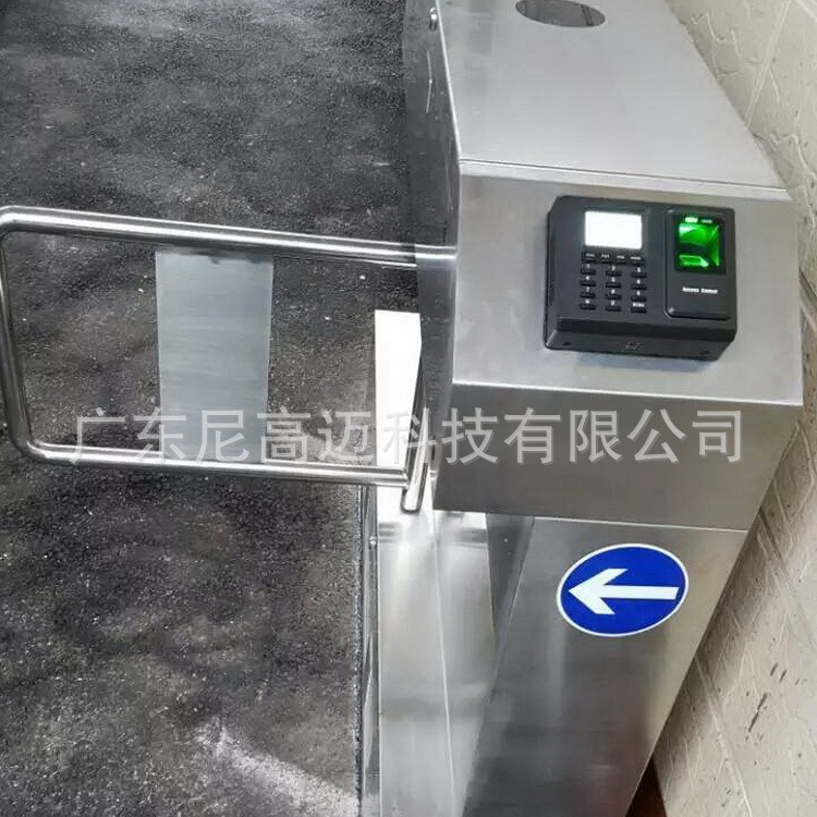 花都工厂指纹考勤摆闸人行自行车通道电动摆旋门闸景区半高单向门