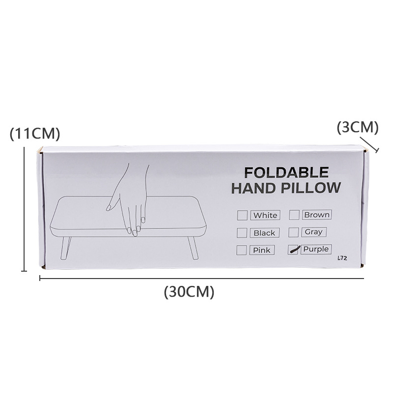 Manicura rusa almohada de mano plegable lámpara de uñas de plástico almohada de mano tienda de uñas soporte de muñeca almohada de mano especial