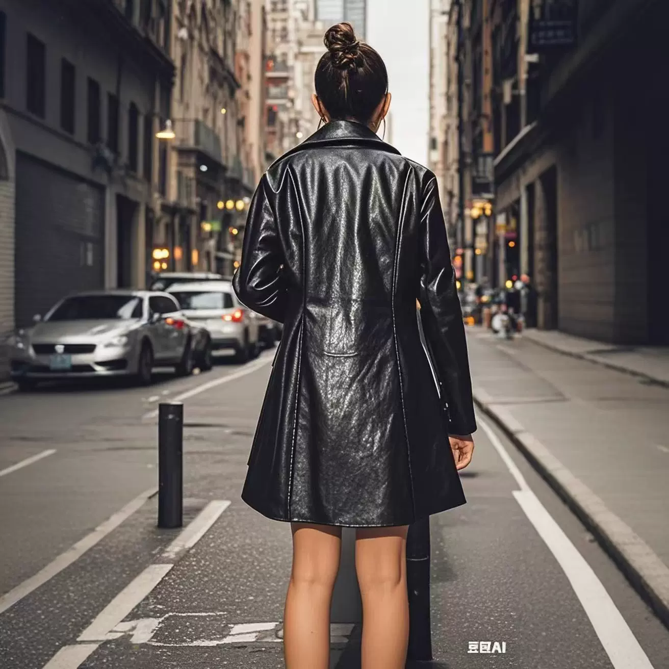 欧美女装PU皮衣女中长款外套2026新款黑色跨境爆款皮衣女冬季