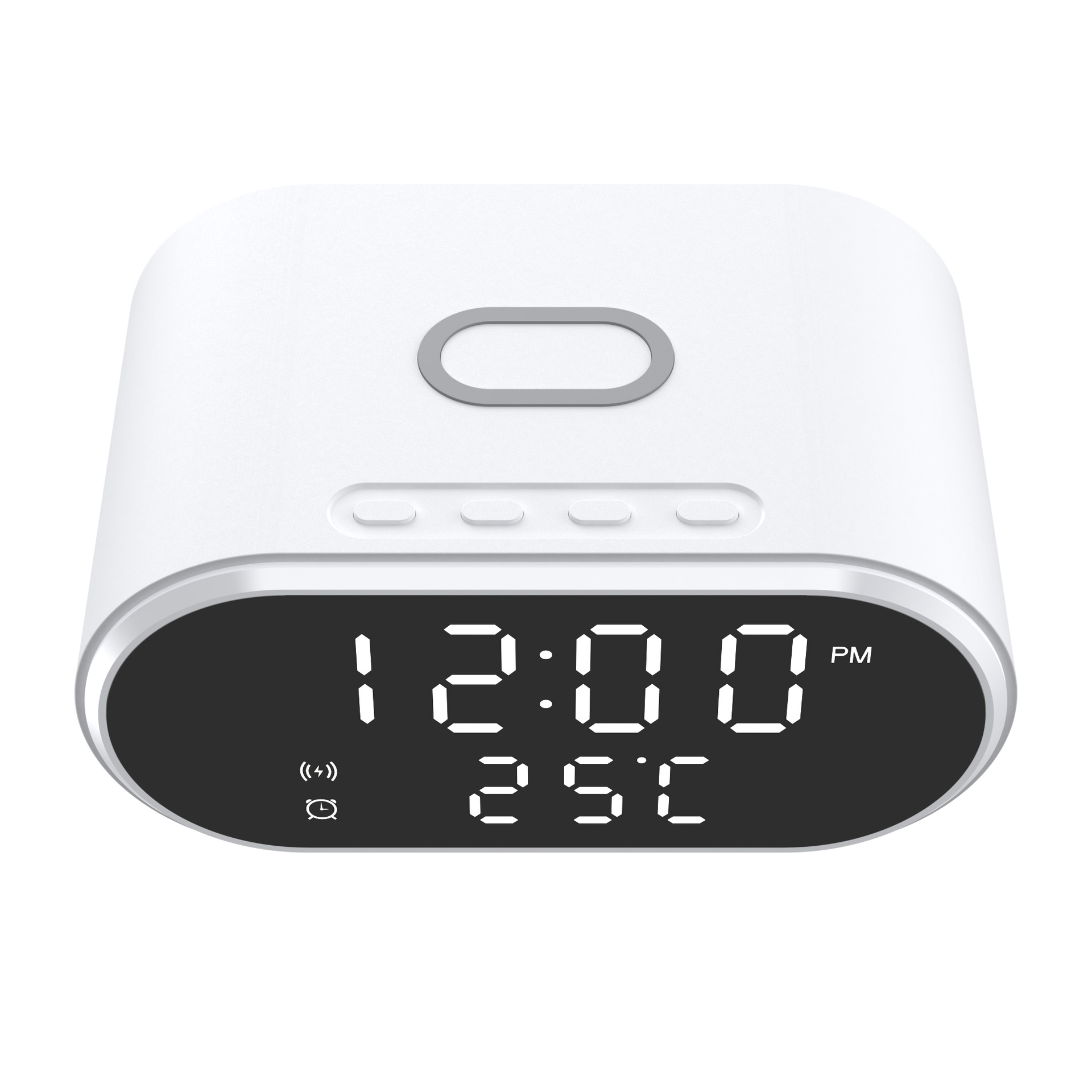 Comercio electrónico, reloj de venta caliente, Banco de energía inalámbrico, cargador de teléfono móvil, pequeño regalo creativo, pantalla digital de temperatura, carga de flash