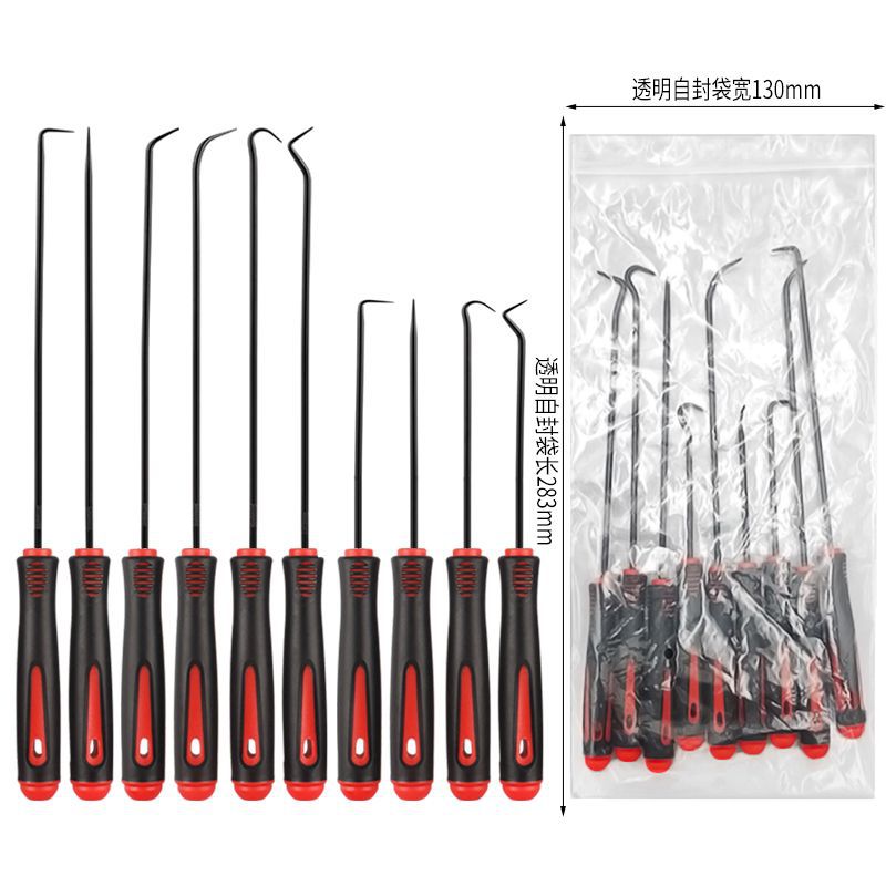 빨간색 손잡이와 검정색 기둥 10개 세트(투명봉투) 보호커버 포함