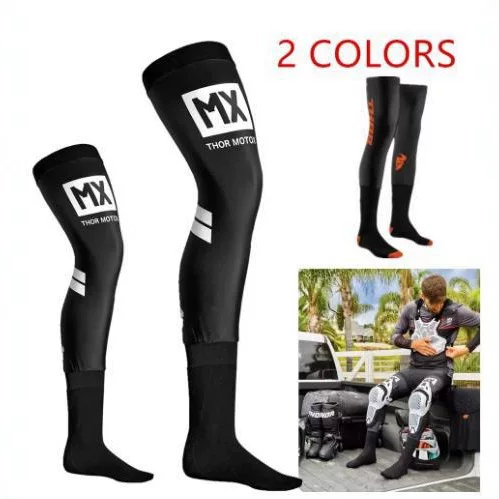 Mx's New Off-Road Motorcycle Ice Silk Compression Socks, Unisex, Lightweight, Non-Slip, with Elastic Design