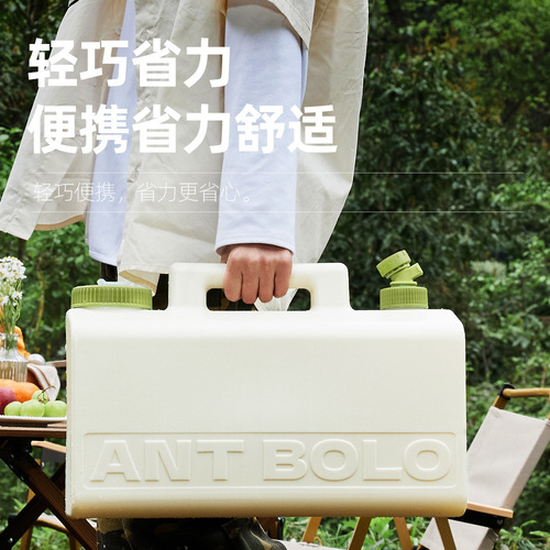 Factory Outdoor Camping Portable Handheld Car Mounted Water Storage Tank with Tap Food Grade Rectangular Large Capacity Water Bucket