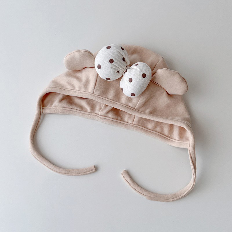 Sombreros para bebés otoño-invierno gorras para oídos lindas princesas arco bebé gorras para mujeres gorras para bebés pequeños