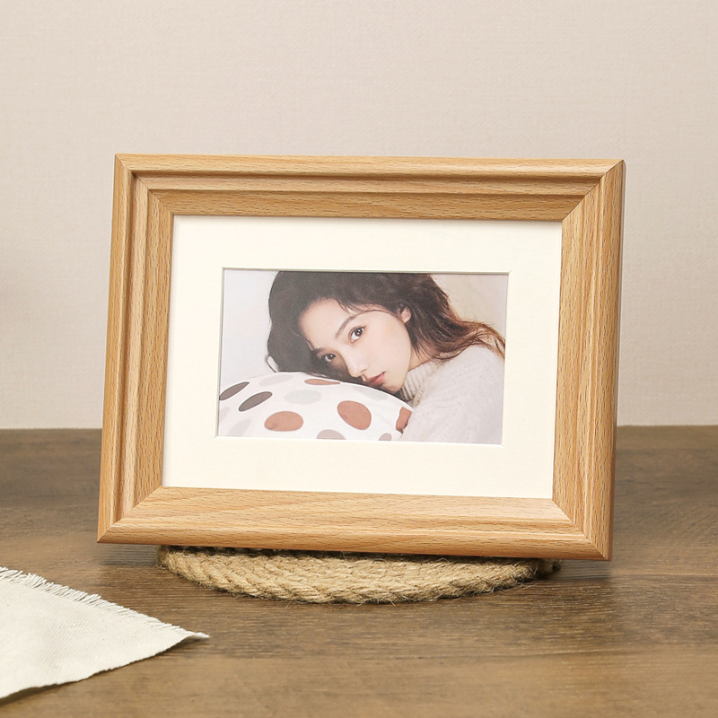 Modern Minimalist Wooden Picture Frame DIY Frame 5 inches 6 inches 7 inches 8 inches 10 inches A4 Wall Hanging Picture Frame Wholesale