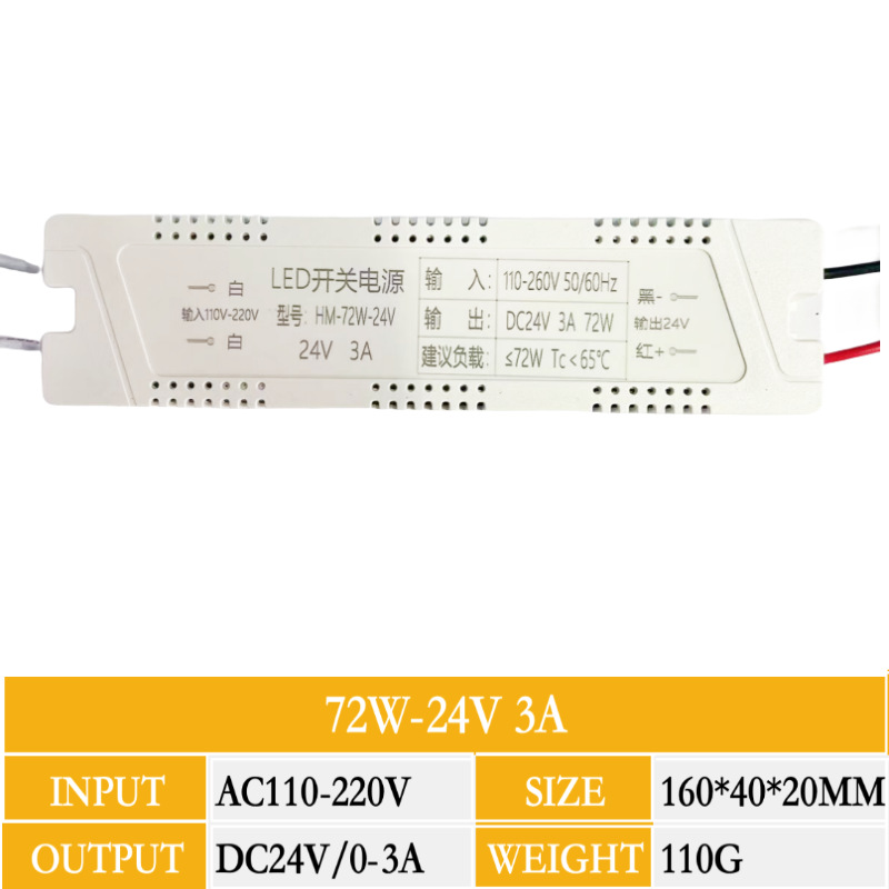 24V3A72W