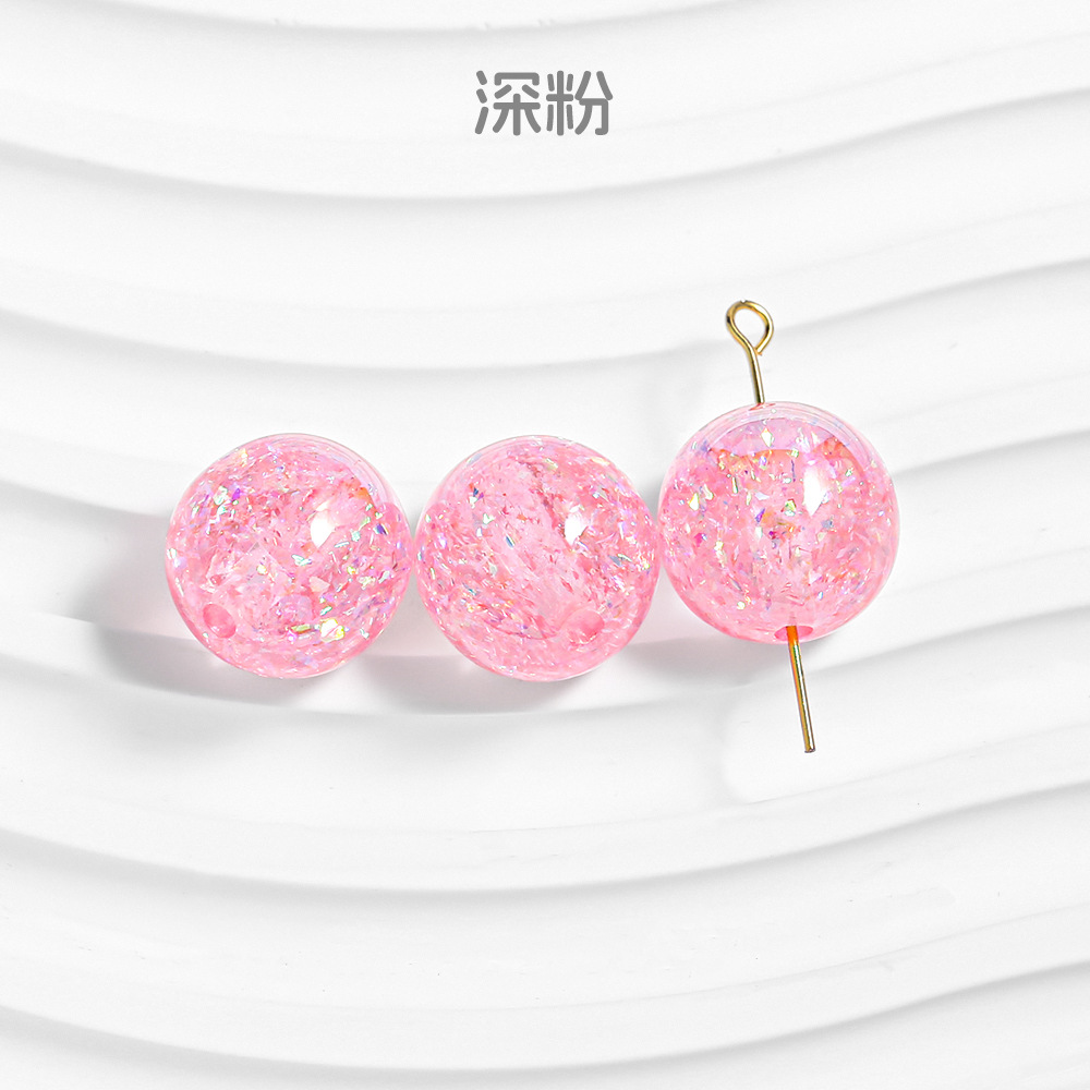 [10 - 30 paquetes] cuentas de resina ecológicas 16mm cuentas de resina redondas cadenas de teléfonos móviles DIY material al por mayor en stock