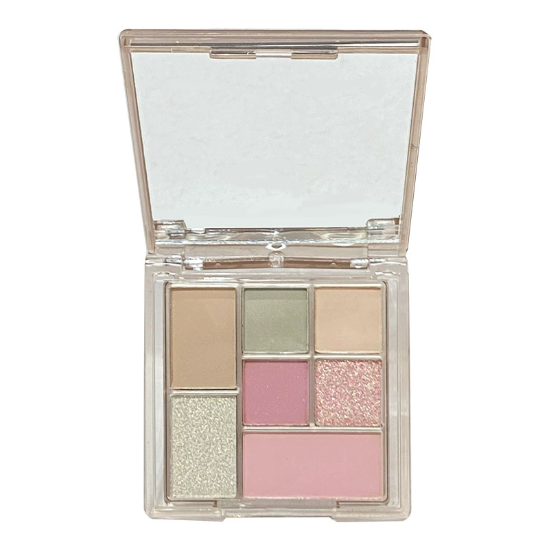 Палетка теней для век Meibaogy Fun Seven Eye Shadow Plate Earth Color Pearl Make Makeup INS Beginner Seven Clear Board Eye Shadow