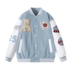 クロスボーダー野球服アメリカレトロ春秋青少年刺繍コート男性カップルジャケットメーカー直販