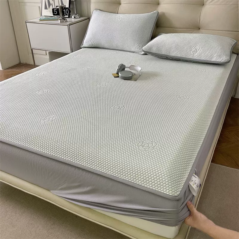 A类母婴级凉感冰豆豆凉席三件套床笠款夏季冰丝凉席软席子空调席