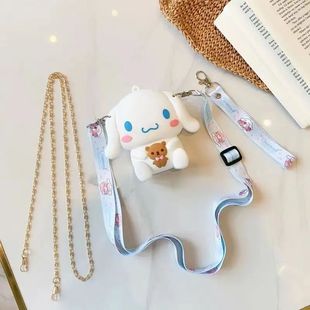 Spot New Kuromi Silicone Bag Melody Girls Bag Cinnamon Dog Cross-Body Shoulder Bag Children's Bag