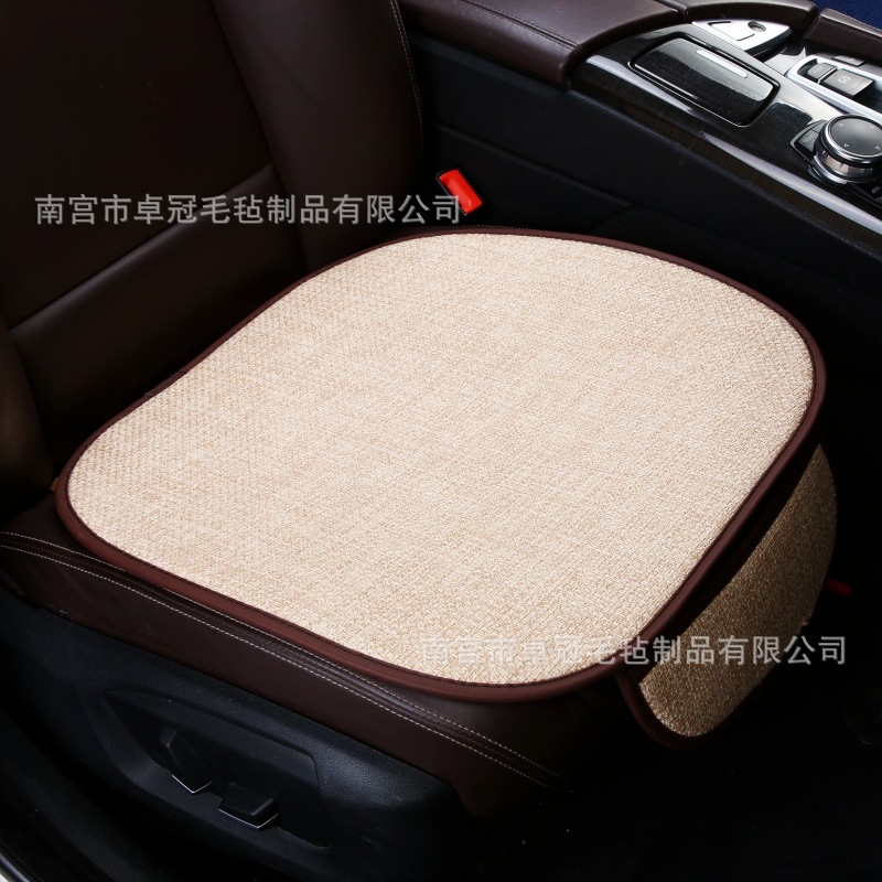 Five-Seat Linen Single – Universal Seat cushion, seat cover - single-seat-beige-1-piece