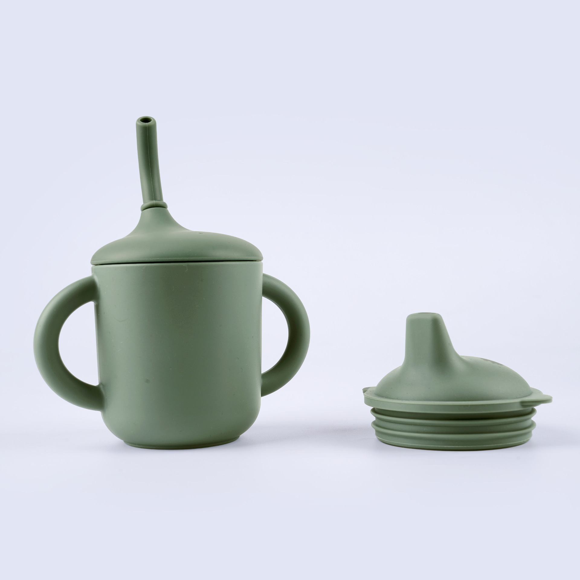 Taza de silicona para bebés, taza de alimentos para bebés, taza de silicona de grado alimenticio, taza de agua para bebés, taza de boca de pato para niños