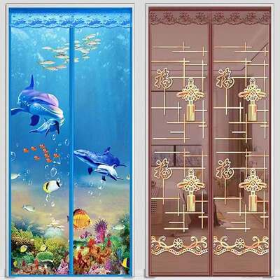 Trade price Velcro Mosquito curtain summer high-grade magnetic encryption household bedroom partition screen window