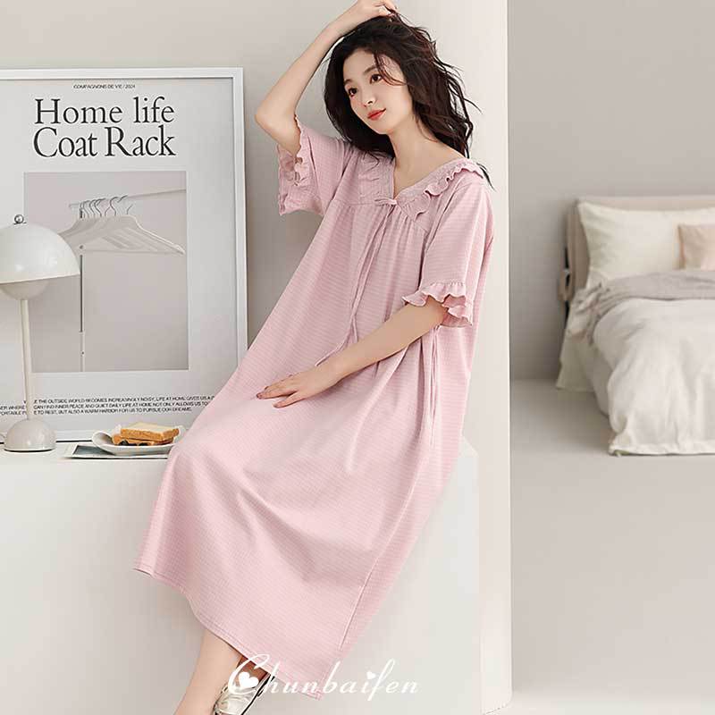 夏日清新睡衣睡裙可外穿精致绝美女款大码胖mm2026新款夏独特漂亮