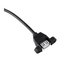 USB线 AF/杜邦2.54/1*5P USB带螺丝孔 USB固定线 USB档板线
