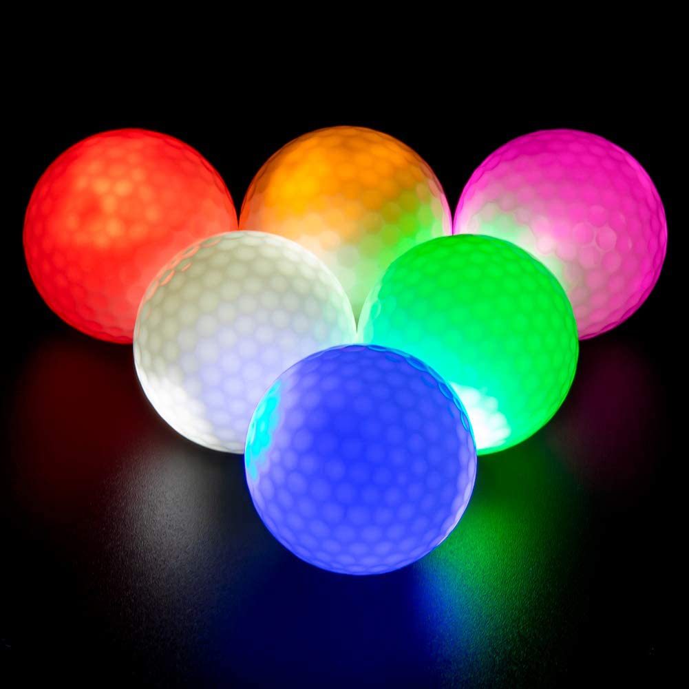 高尔夫发光球 高尔夫LED闪光球 夜间GOLF球场练习球 高尔夫夜光球