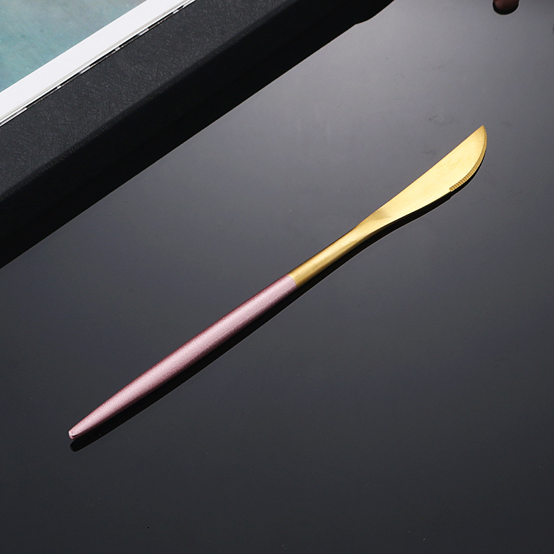 304-oro rosa cuchillo