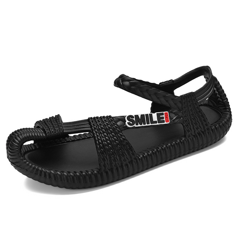 Sandalias verano nuevo estilo retro estilo étnico EVA zapatos tejidos hombres y mujeres sandalias con puntera comercio exterior transfronterizo zapatos de hombre de gran tamaño